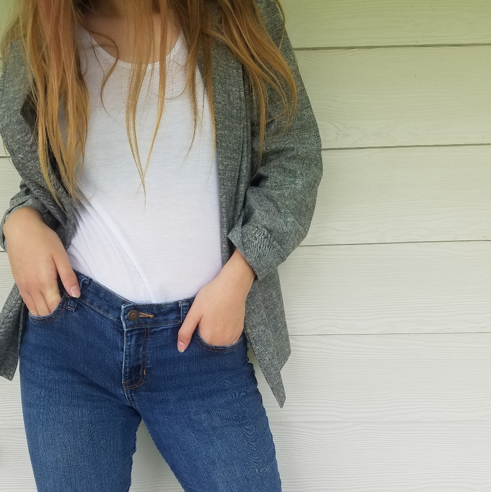 Womens Vgt 80s Blazer W/Shoulder Pads